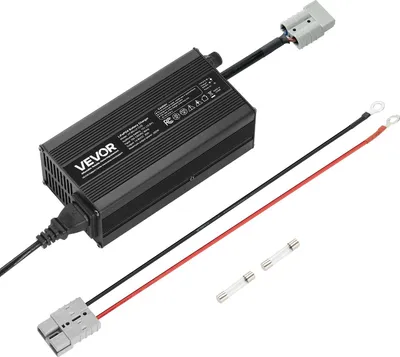 Obrázek produktu pro Nabíječka baterií VEVOR 12 V 20 A, 14,6 V, stejnosměrné nabíjecí napětí, s připojením Anderson, LED displej, aktivace 0 V, pro lithiové baterie LiFePO4 pro hluboké cykly v lodích a obytných automobilech