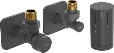 Obrázek produktu pro Mexen G05 termostatická sada úhlová s krytem S, antracit - W901-958-909-66