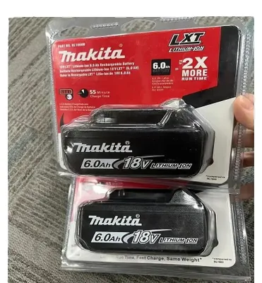 Produktbild von Lithium-Ionen-Batterie, hohe Kapazität, kompatibel mit 18V Elektrowerkzeugen, Makita 18V 6.0AhX2