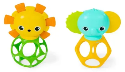 Obrázek produktu pro OBALL Hračka Oball Kousátka Soother Pals™ Easy-Grasp 2ks 3m+