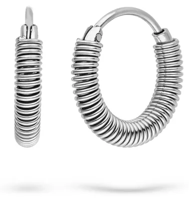 Produktbild von LIEBESKIND BERLIN Twist Creole - Creole aus Edelstahl - Silber - 1,7 cm - Scharn