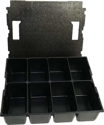 Immagine prodotto di BS Systems inserto per minuteria 8 scomparti incl. inserto per coperchio per L-Boxx 136