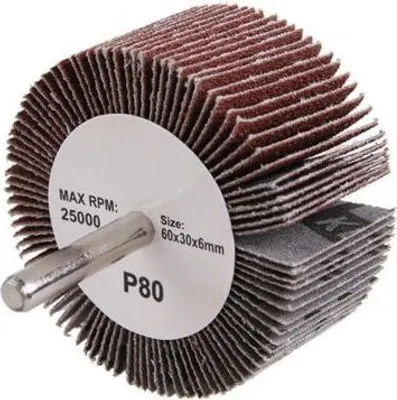 Zdjęcie produktu dla MAKITA D-75281 tarcza lamellowa 60*30 mm, K120, trzpień 6 mm