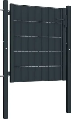 Immagine prodotto di Cancello per Recinzione in PVC e Acciaio 100x100 cm Antracite