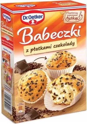 Zdjęcie produktu dla Dr. Oetker Babeczki z płatkami czekolady 300 g