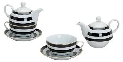 Produktbild von Porzellan-Teekannen-Set Tea for One mit Teekanne, Tasse und Unterteller, 3-teilig in Geschenkbox