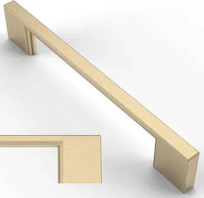 Produktbild von Mattgoldene Türgriffe Edelstahl 128mm 10 Stück