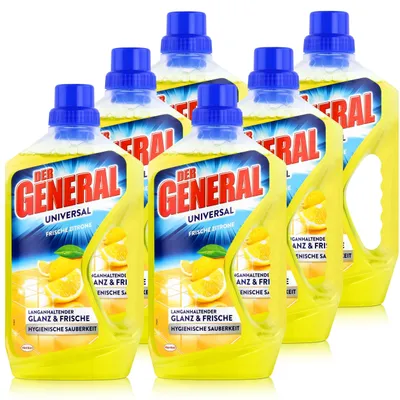 Produktbild von Der General Universal Frische Zitrone 750ml Allzweckreiniger (6er Pack)