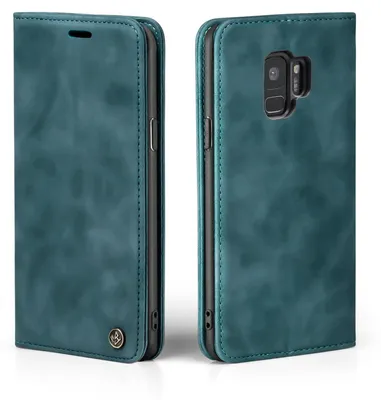 Produktbild von Handy Hülle für Samsung Galaxy S9 Klapphülle Bookcase Flip Cover Handy Tasche Etui Farbe: Petrol