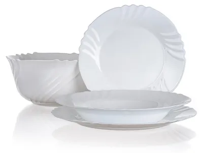 Obrázok produktu pre Pengo Ebro, 6 osôb, Sklo, Biela, 25,5 cm, 23,5 cm, 20 cm