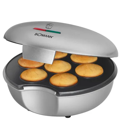 Produktbild von Bomann MM 5020, Cupcake-Gerät, 7 Kuchen, Silber, 900 W, 230 V, 50 Hz