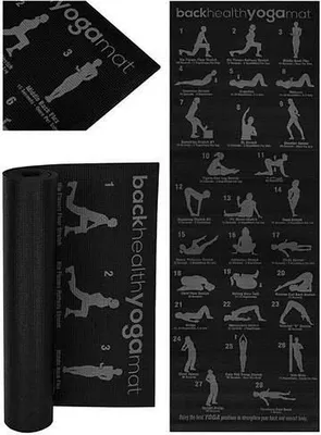 Image de Tapis de yoga gris-noir pour le fitness
