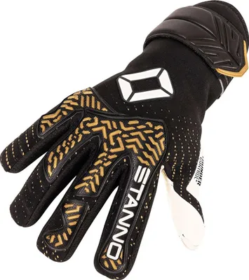 Productafbeelding van Stanno Thunder VII Keepershandschoenen - Zwart / Goud  | Maat: 7,5