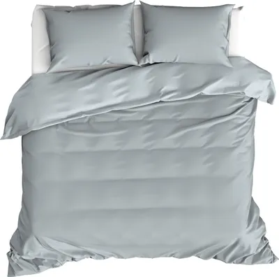 Produktbild von Moodit Bettbezug, Basil Stone Blue - 200 x 220 + (2x) 60 x 70 cm - Baumwolle