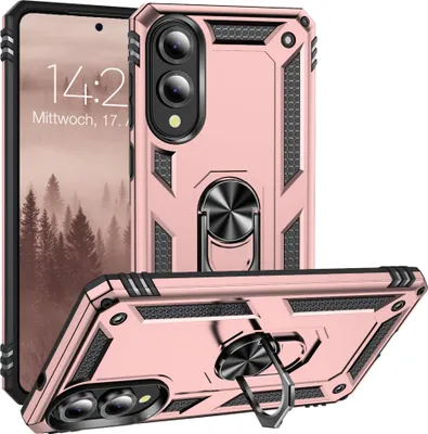 Produktbild von Armor Outdoor Handyhülle für Samsung Galaxy S25 Edge Handy Panzer Case Cover Schutzhülle Farbe: Rosegold