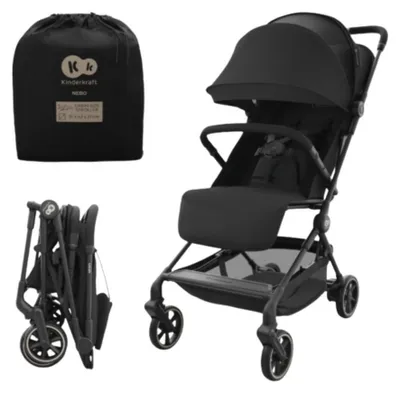 Immagine prodotto di Kinderkraft NEBO Passeggino leggero richiudibile con una mano fino a 22 kg Nero