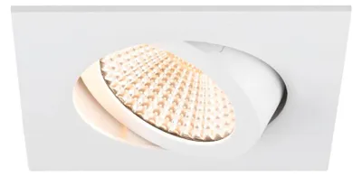 Image de SLV 1007395 NEW TRIA 68, Plafonnier LED encastré, 2700K, 60°, carré, blanc