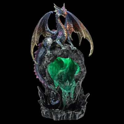 Produktbild von Dark Legends Ice Dragon LED Backflow -Weihrauchhalter