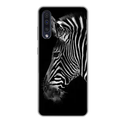 Produktbild von MuchoWow® Handyhülle Schutzhülle Hülle für Samsung Galaxy A50 Zebra - Wilde Tiere - Schwarz Silikon Softcase Handy Hülle - Mobiltelefonhülle