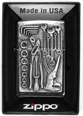 Produktbild von Zippo Feuerzeug TOOLBOX | Werkzeugkoffer Design | Windfest & Nachfüllbar
