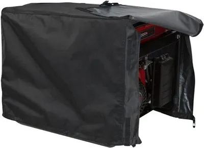 Image de Housse imperméable pour générateurs, robuste, noire, en polyester 210D