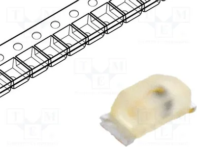 Obrázok produktu pre 5 LED, 1,7 ÷ 2,2 V, 1,7 x 0,7 x 0,65 mm, 2,8 ÷ 7,1 mcd, 160°, SMD, červená, 0603, 2 mA, LS, L29K-H1J2-1, LE