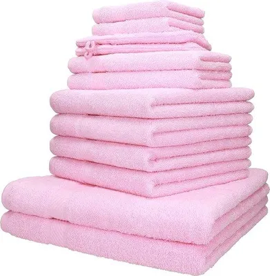 Produktbild von Famanu Handtuchset 100% Baumwolle - Fluffy und saugfähig