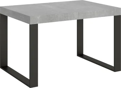Produktbild von Ausziehbarer Tisch 90x130/390 cm Tecno Cemento Anthrazit Gestell