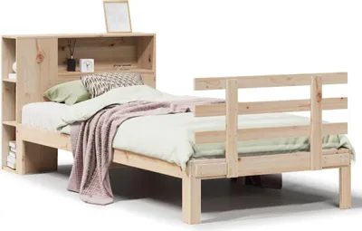Immagine prodotto di vidaXL Letto a libreria senza materasso 75x190 cm in legno di pino massiccio