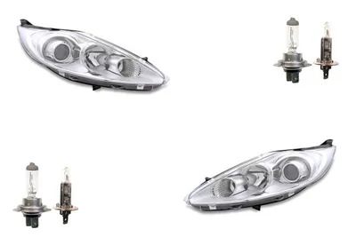 Produktbild von Johns, Scheinwerfer Halogen passend für Ford Fiesta 08 08-12 mit H7 H1 Set Links Rechts 1678068 1661621 1580707 1549510 1524275 1530507 1740028 8A6113