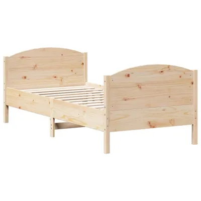 Produktbild von Massivholzbett ohne Matratze 75x190 cm Kiefernholz