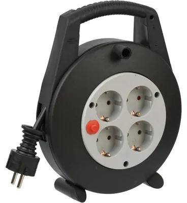 Obrázek produktu pro Brennenstuhl Kabelbox Vario, IP20, mini kabelový buben, černý/světle šedý, 5 m, 1 ks.