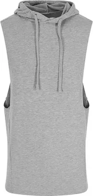 Produktbild von Just Cool JC053 | Herren Shirt Urban Sleeveless Muscle Hoodie - Farbe: Sports Grey - Größe: S