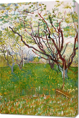 Immagine prodotto di Quadro 60x90 cm Il frutteto in fiore, Van Gogh Vintage