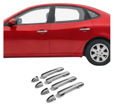 Image de Couverture de poignée de porte pour Hyundai Elantra 2007-2011 en Acier Inox, Image générée par une IA