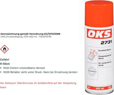 Produktbild von OKS Druckluftspray 2731 400 ml - 1134570178