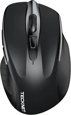 Produktbild von Bluetooth Maus, 4800 DPI Kabellos Ergonomische Maus (Tri-Modi: BT 5.0/3.0+2.4G), 30 Monate Batterielaufzeit, Leise Funkmaus für Laptop PC Computer