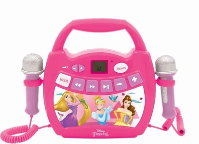 Image de LEXIBOOK Musikplayer Karaoke BT USB MicroSD-Slot 2Mikrofone Princess MP300DPZ