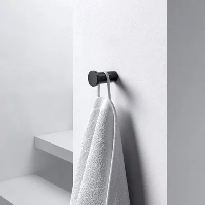Immagine prodotto di Keuco PLAN Gancio portasciugamani, 38 mm, nero opaco, 1 pz.