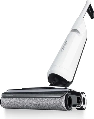 A white and black Roborock Flexi Pro Akku-Wischsauger Nass-Trocken-Sauger RSC0081CE is shown against a white background.