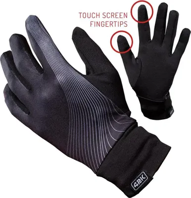 Produktbild von 42k Running Premium Wave Handschuhe Schwarz L-XL Schwarz L-XL