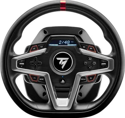 Zdjęcie produktu dla Thrustmaster T248, Kierownica + pedały, PC, PlayStation 4, PlayStation 5, Przewodowa, USB, Czarny, Kabel.