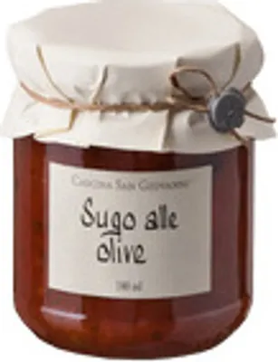 Zdjęcie produktu dla Cascina San Giovanni, sos oliwkowy / oliwa, 180 ml.