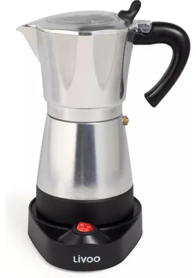 Immagine prodotto di Caffettiera elettrica italiana da 6 tazze in argento Livoo DOD117A