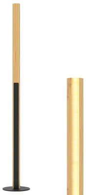 Produktbild von GIANTEX Stehlampe, Stehleuchte aus Bambus, dimmbare LED Standleuchte mit 3 Farbtemperaturen 3000K-6500K &, Ecklampe mit Fußschalter & Memory-Funktion