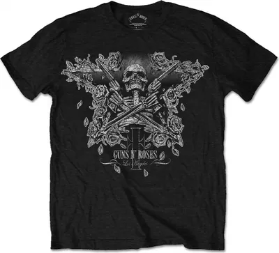 Produktbild von Guns N' Roses Skelett Guns Herren Medium T-Shirt - schwarz