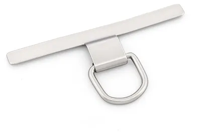 Produktbild von Vintageparts Universal Smartphone Adapter T-Patch Edelstahl platinfarben 45 x 23 mm für Handyketten, 1 Stück