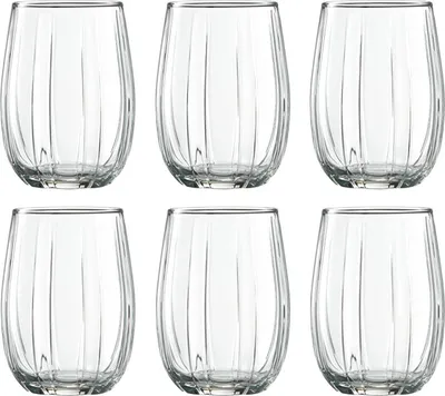 Produktbild von Pasabahce Linka 420405 3-Teilig Trinkglas Su Bardagi Gläser Wassergläser Becher Cocktail Saftgläser