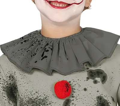 Obrázek produktu pro Creepy kostým Klaun Halloween 2026 černá 7-9 let