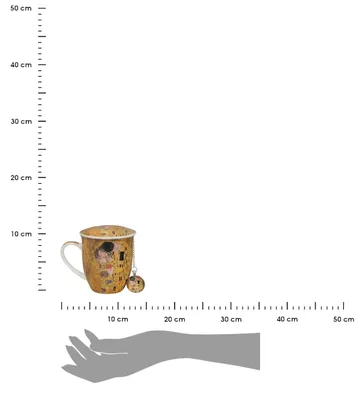 Immagine prodotto di Duo | Tazza da tè con colino e coperchio - Tazza da tè - in porcellana - 400 ml - Tazza da tè con colino - Decorativa - Pratica